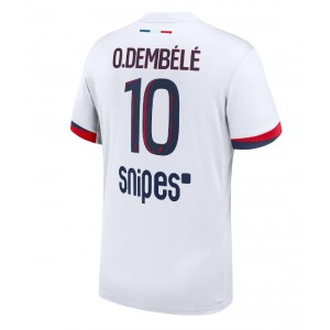 Paris Saint-Germain Ousmane Dembele #10 Jalkapallovaatteet Vieraspaita 2025-26 Lyhythihainen